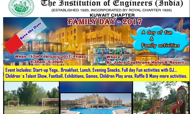 IEI Kuwait Chapter invites you for Family Day 2017 Celebration